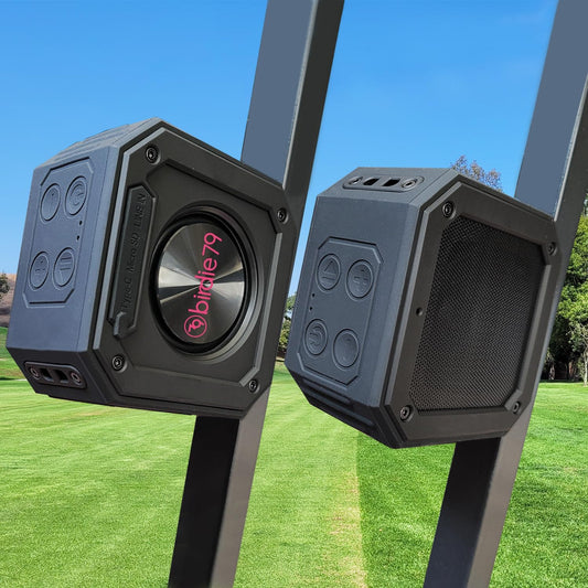 2-Pack Golf Cart Bluetooth Speaker with Loud Stereo Sound