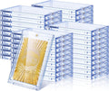 130 Pt Acrylic Magnetic Card Holders 80 Pack - Clear Card Protectors