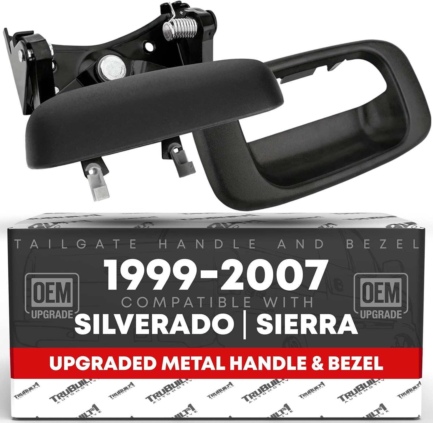 Tailgate Handle Latch with Improved Bezel for Chevy Silverado