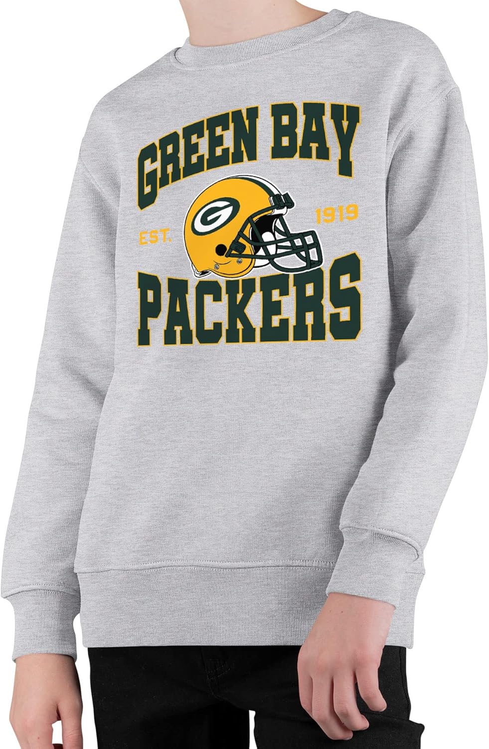 Team Helmet Kids Crewneck Sweatshirt for Boys and Girls