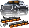 XRIDONSEN 17 in Emergency Dash Amber Strobe Lights - High Visibility