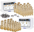 Brass Hose Barb Fittings Kit 48pcs + 96 Clamps - Versatile Repair Set