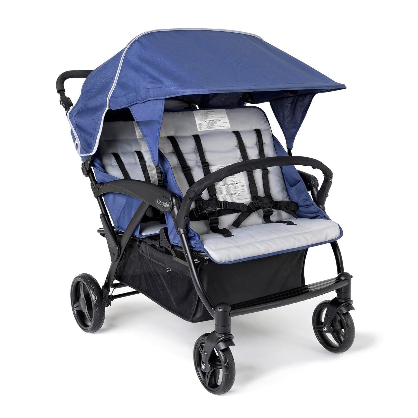 Gaggle Odyssey 4 Seat Quad Stroller with Safety Features
