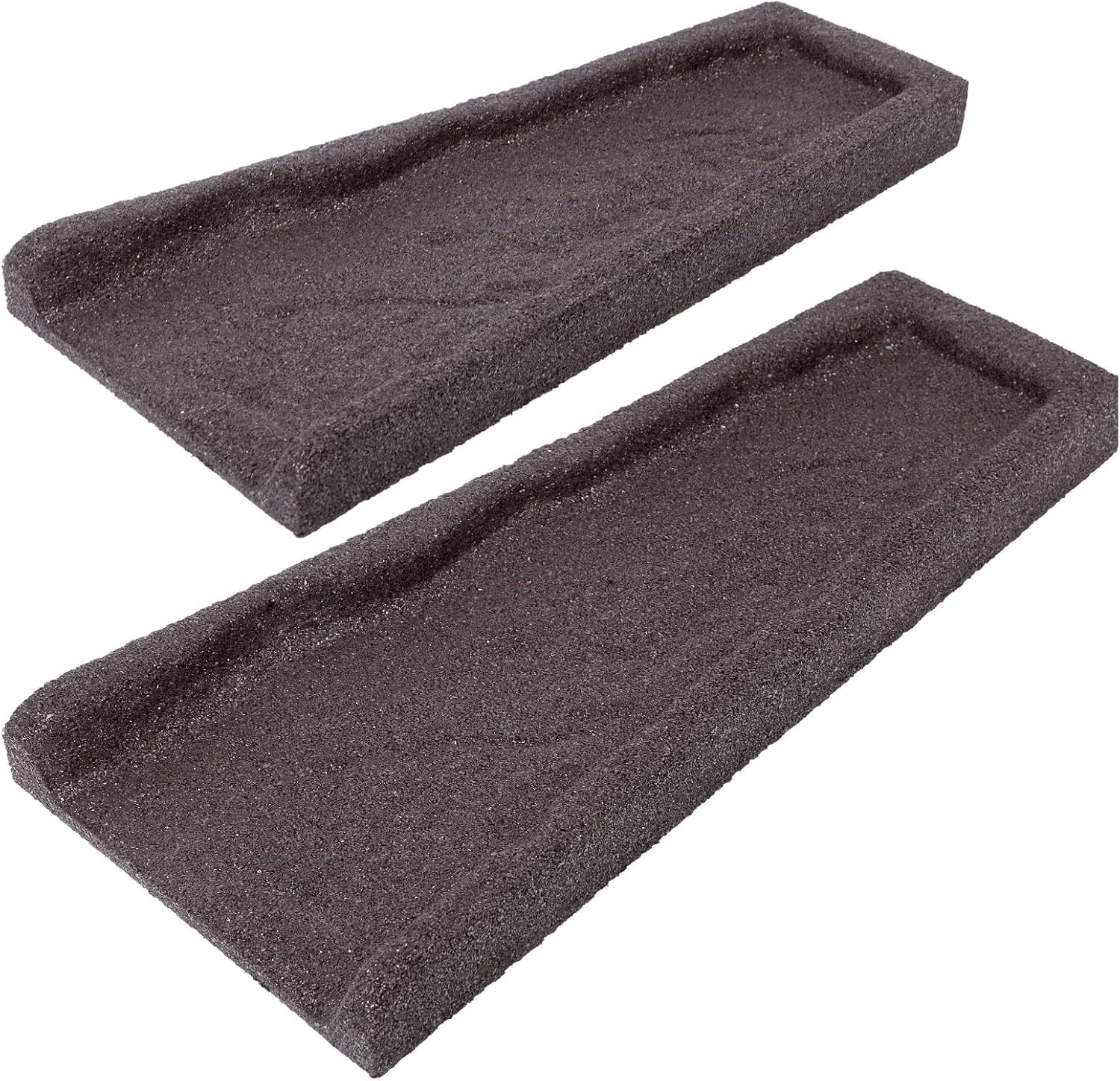 2 Pack Rubber Downspout Splash Block for Effective Drainage