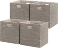 Posprica Foldable Storage Cube Boxes 12x12x12 in - Sturdy Closet
