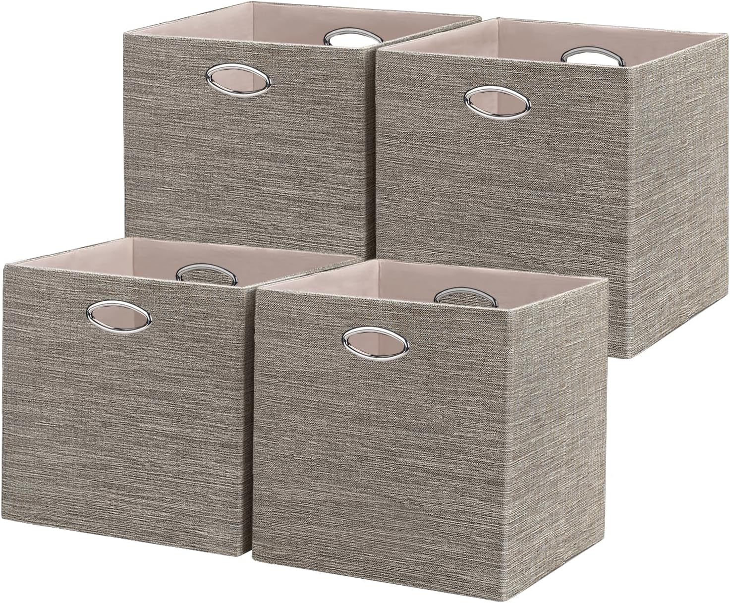 Posprica Storage Basket Bins - Durable Foldable Cube Boxes