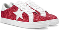 Glitter Fashion Star Sneakers for Comfortable Wedding Walking