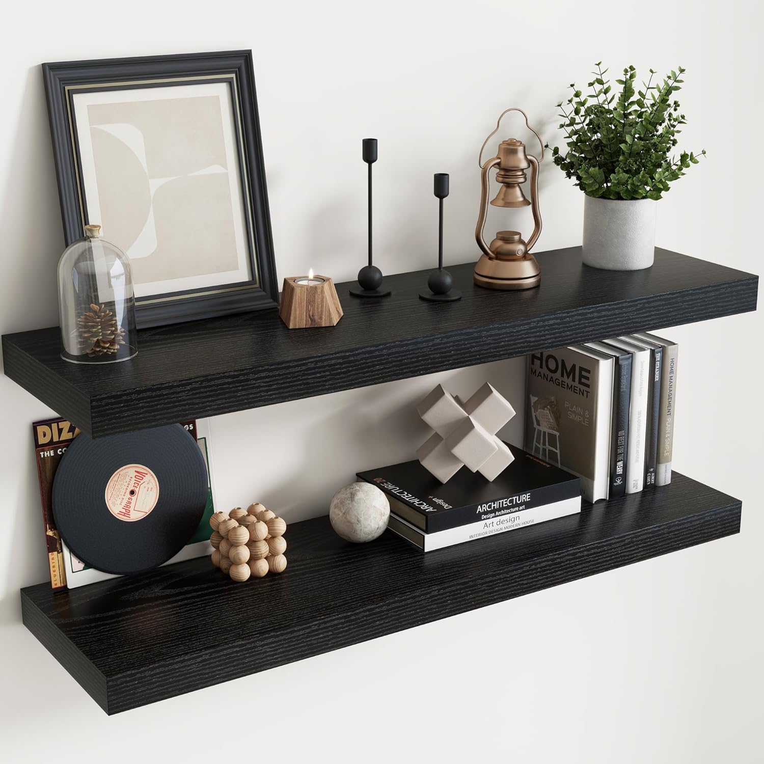 Floating Shelves for Wall with Invisible Brackets for Storage