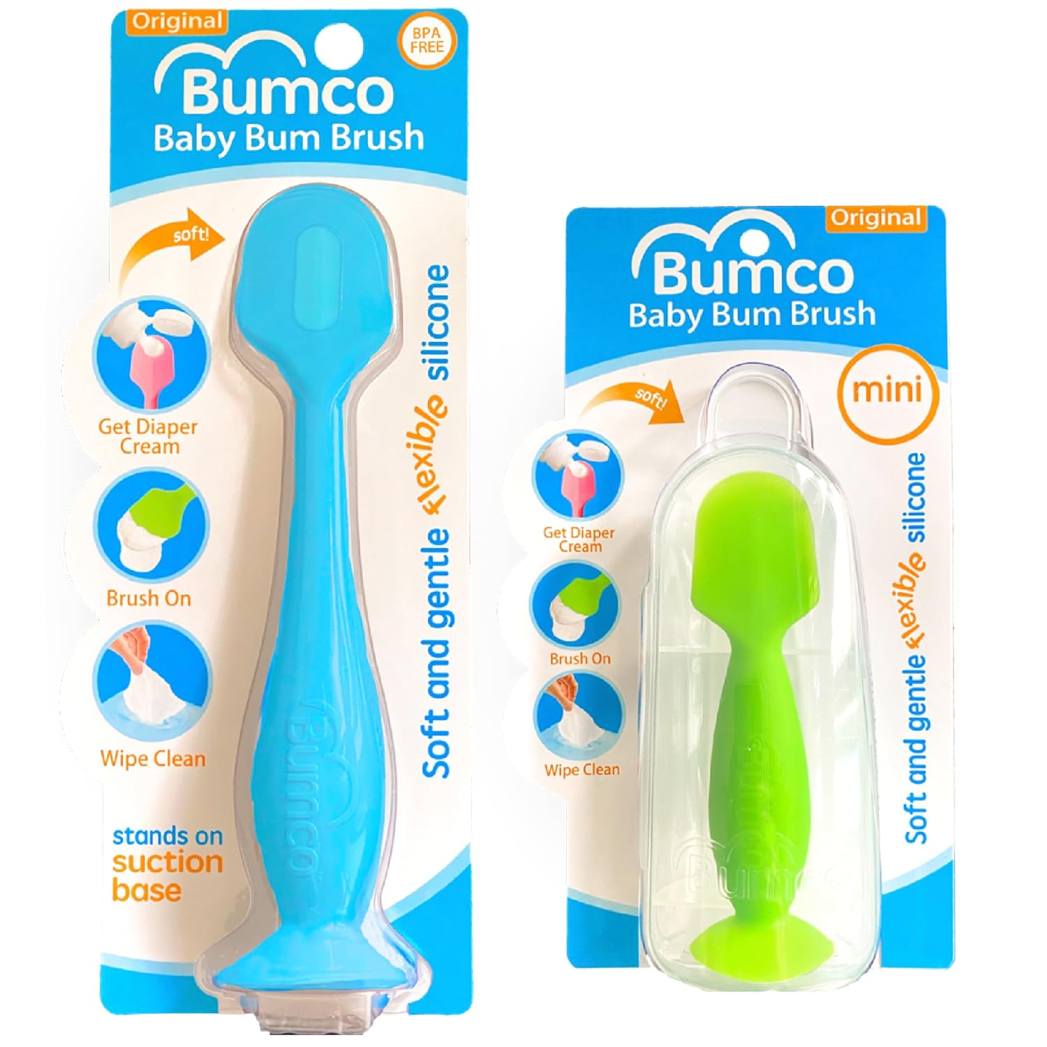 Mom-Invented Bum Brush + Spatula Set