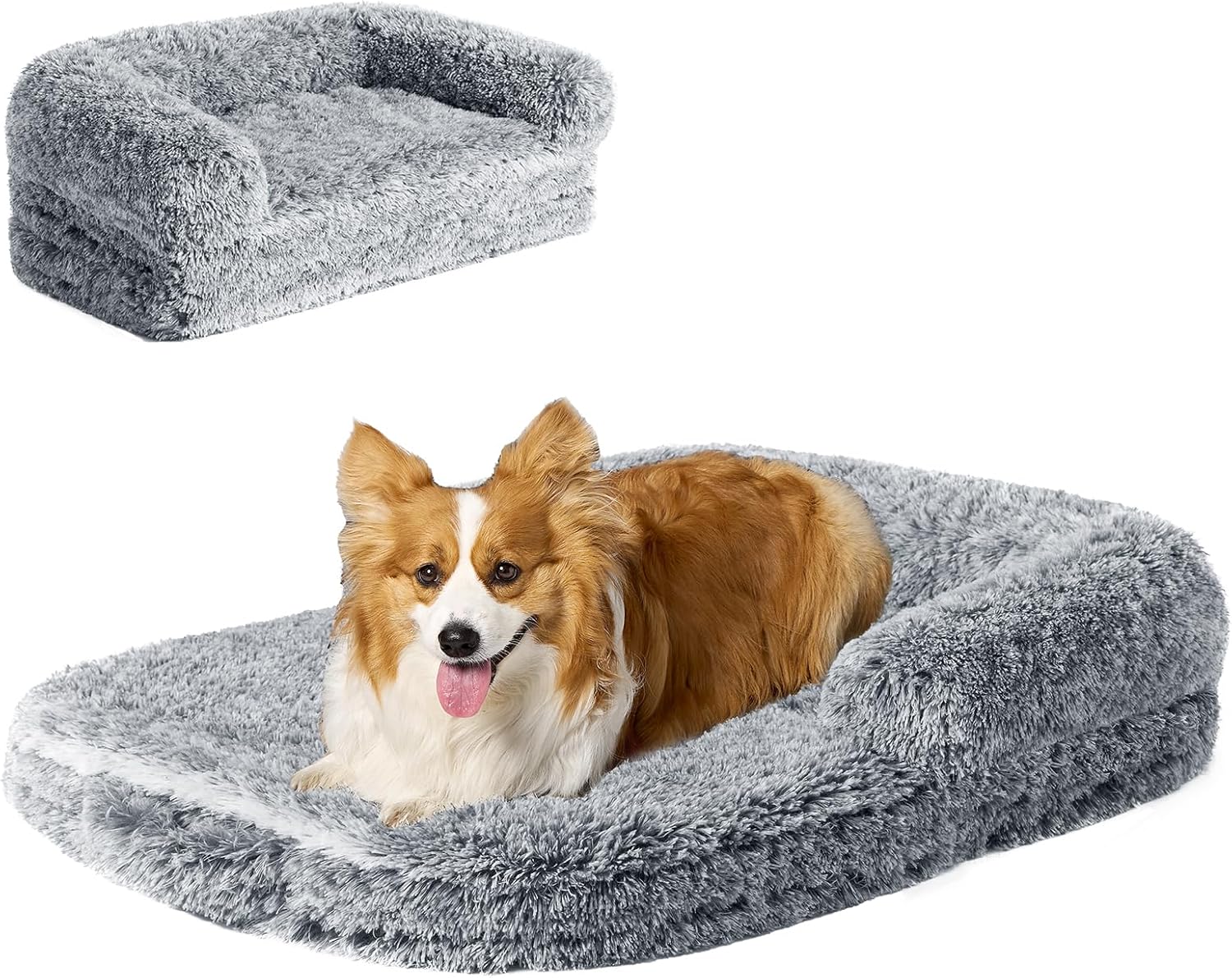 EHEYCIGA Foldable XL Dog Bed for Large Dogs with Memory Foam