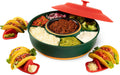Taco Tuesday Kit - Taco Bar Serving Set with Heated Pot & Lazy Susan