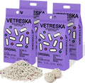 Tofu Cat Litter - Strong Clumping, Flushable, Low Dust 5.5lb x4