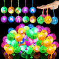 Light up Spiky LED Bouncy Balls 100 Pack - Bulk Party Favors