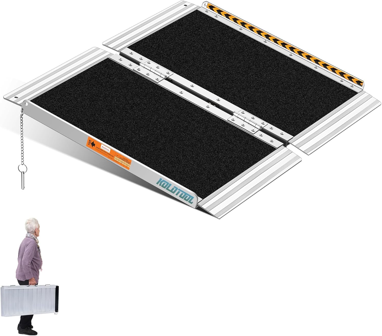 Portable Wheelchair Ramp 2ft for Home Steps and Entryways
