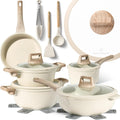 JUST PERFECTO Induction Pots Set 14Pc - Nonstick Ceramic Cookware
