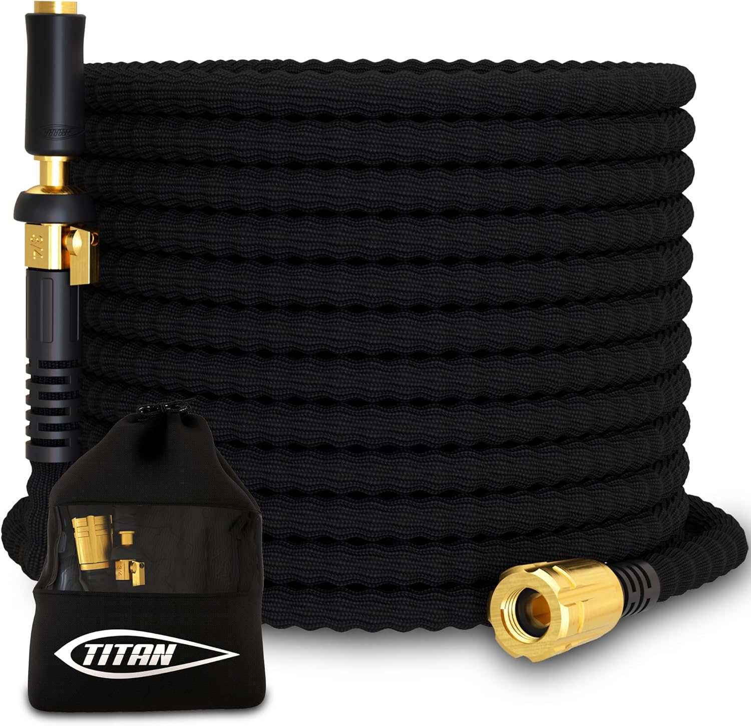 TITAN Garden Hose 100FT - Ultra Lightweight & Durable Design