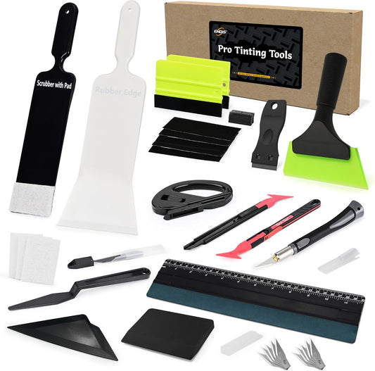Professional Window Tint Kit with Squeegees and Cutters for Cars