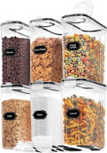 Skroam Cereal Containers Storage of 6 - Airtight 4L Pantry Canisters