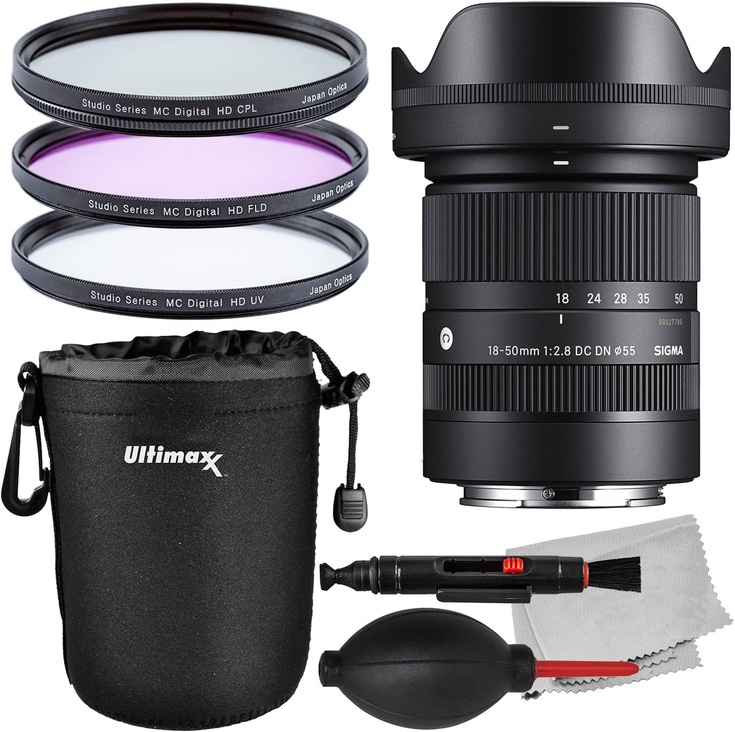 Sigma 18-50mm f/2.8 DC DN Lens for Sony E with Accessories