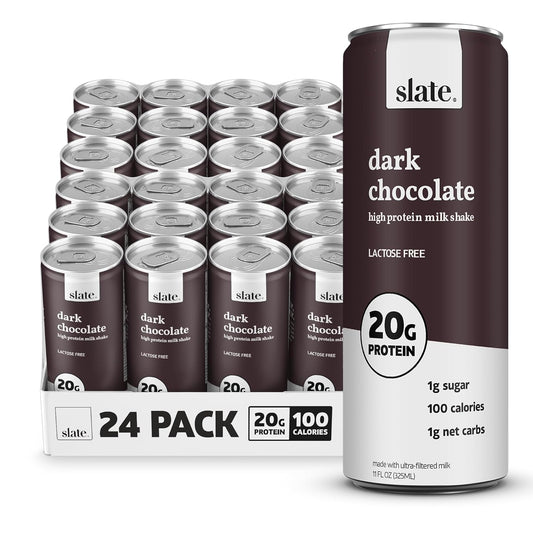 Slate High Protein Dark Chocolate Milk Shake - 20g Protein
