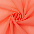 Polyester Chiffon Sheer Lightweight Fabric by the Yard - Coral