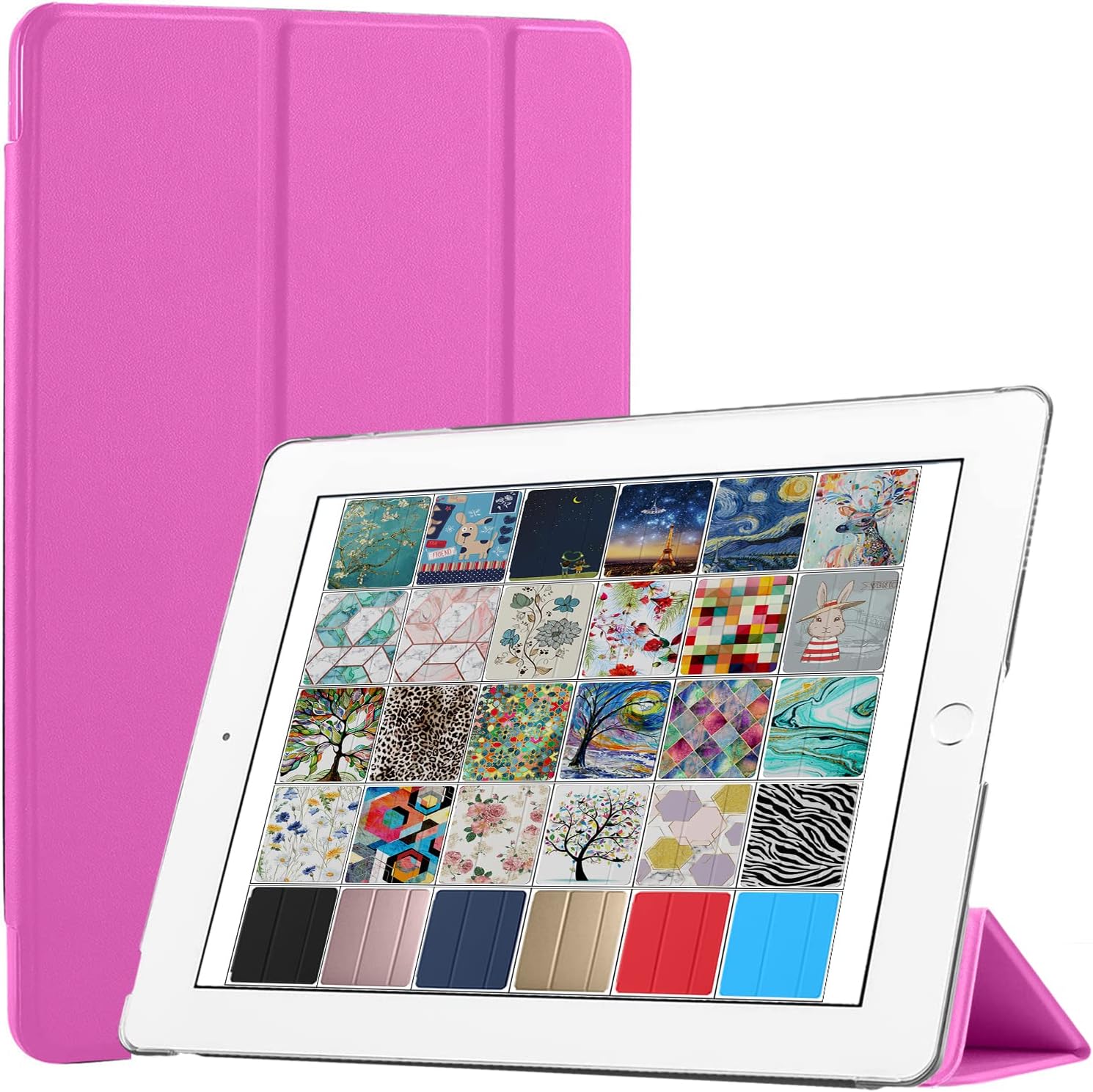 DuraSafe iPad Mini 4 Case - Ultra Slim Light Magenta Cover