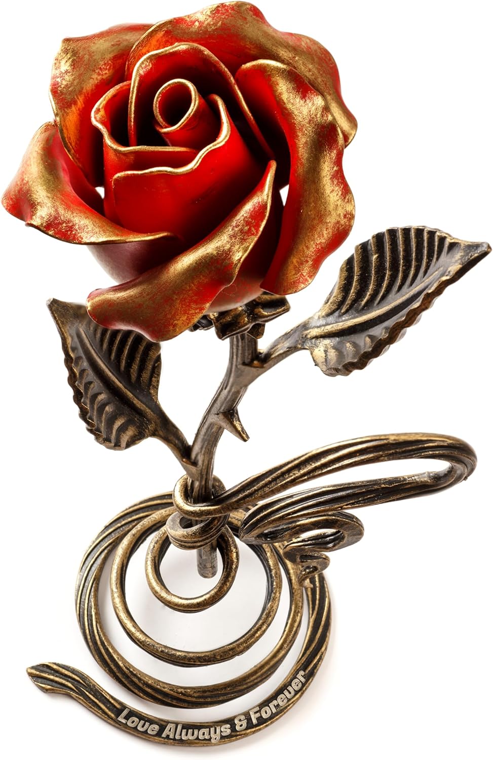 Personalized Iron Rose - Unique Handcrafted Metal Flower Gift
