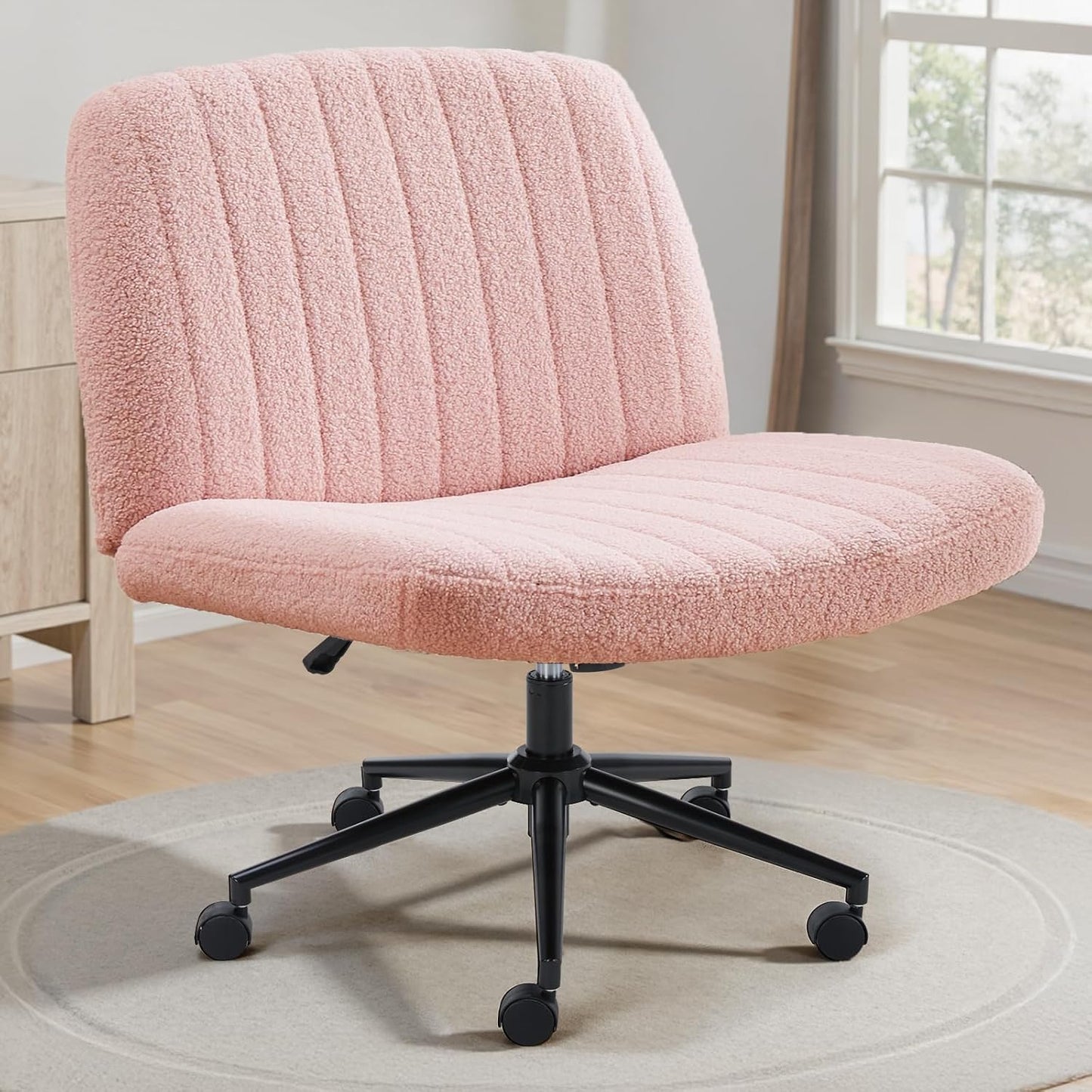 Criss Cross Chair with Wheels for Comfortable Home Office Use