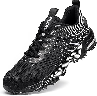 Furuian Steel Toe Shoes for Men - Comfortable Non Slip Sneakers