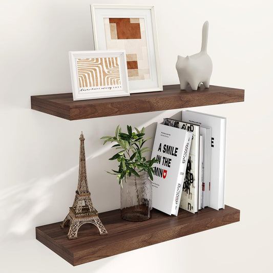 24 Inch Floating Shelves for Wall Storage and Home Decor