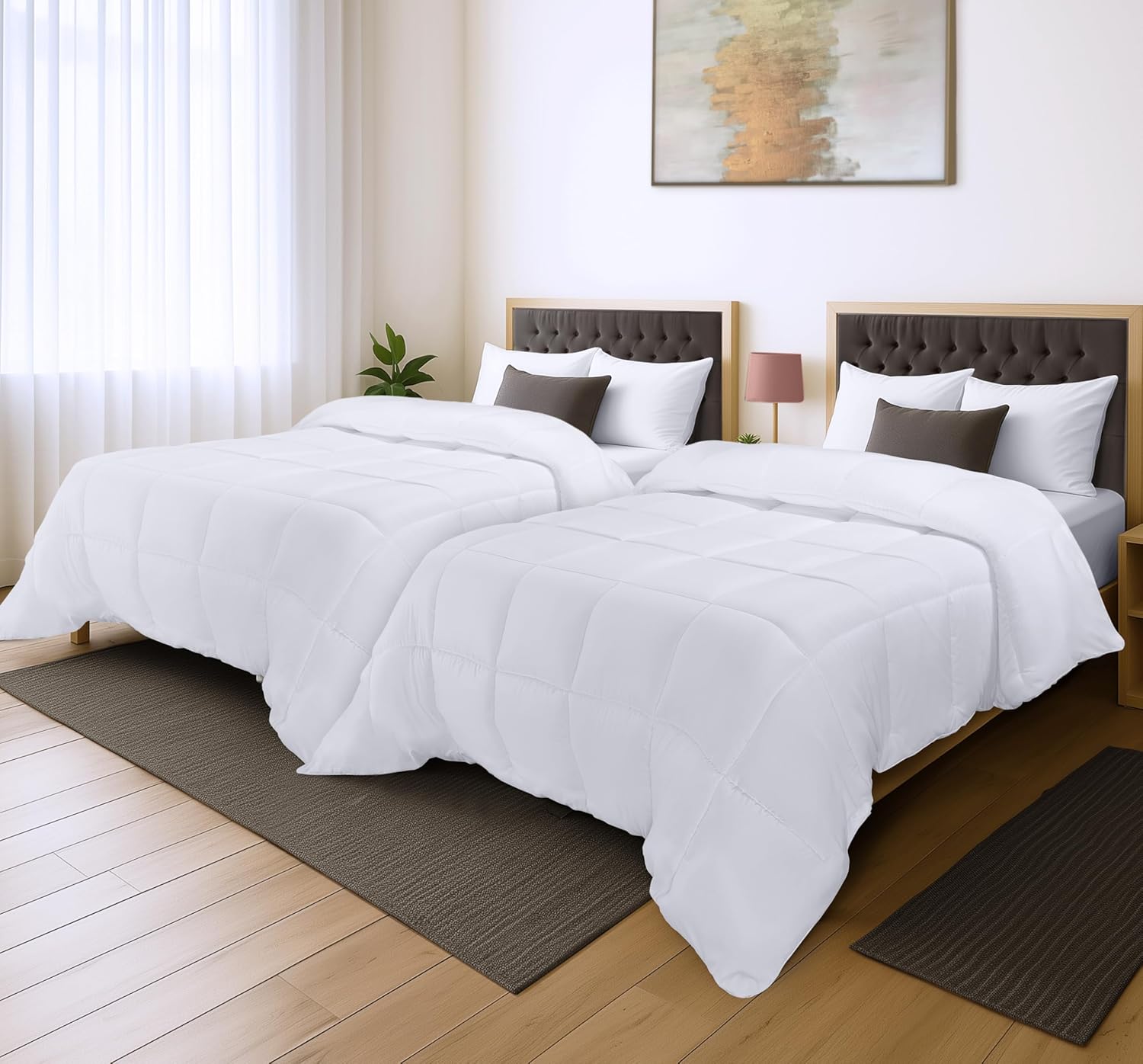 Utopia Bedding Comforter Duvet Insert Twin Size Pack of 2
