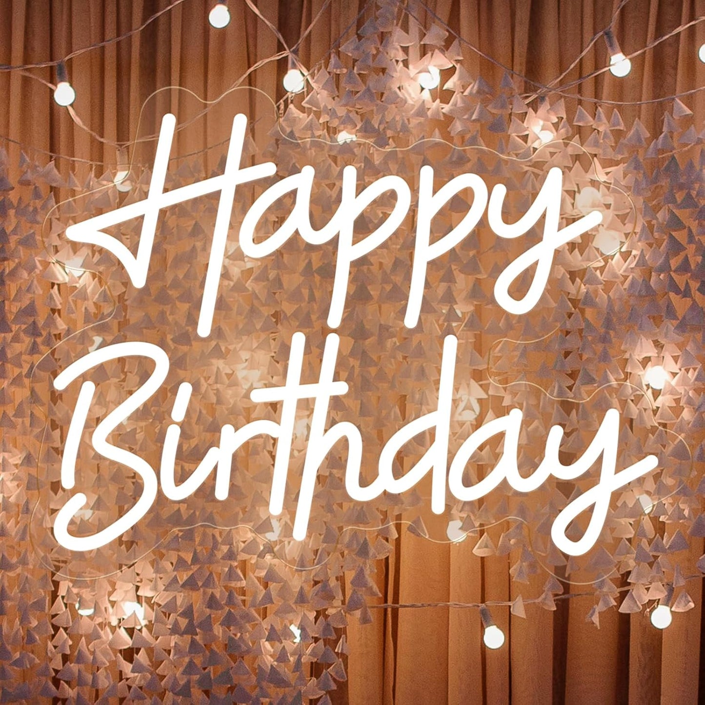 Happy Birthday Neon Sign for Stunning Wall Decor and Parties