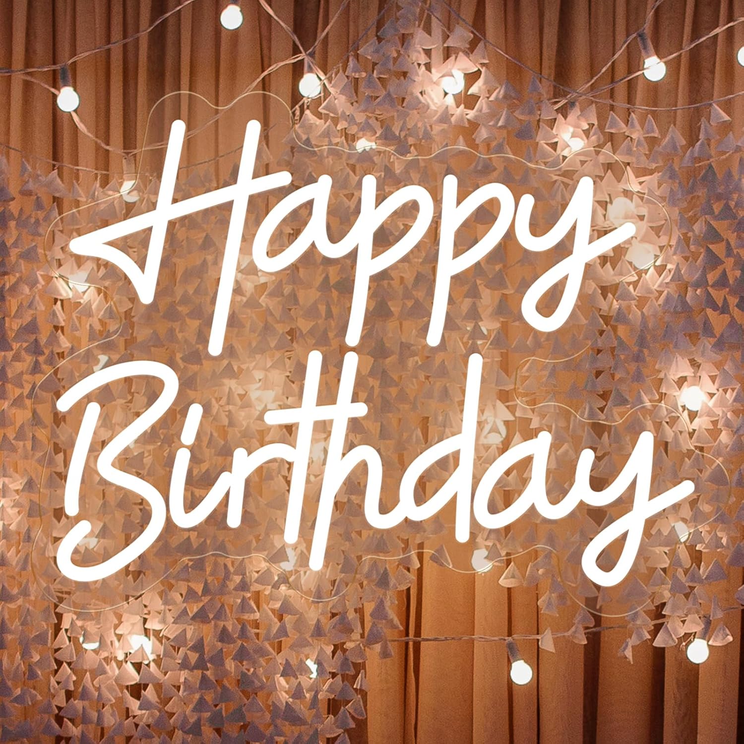 Happy Birthday Neon Sign for Stunning Wall Decor and Parties