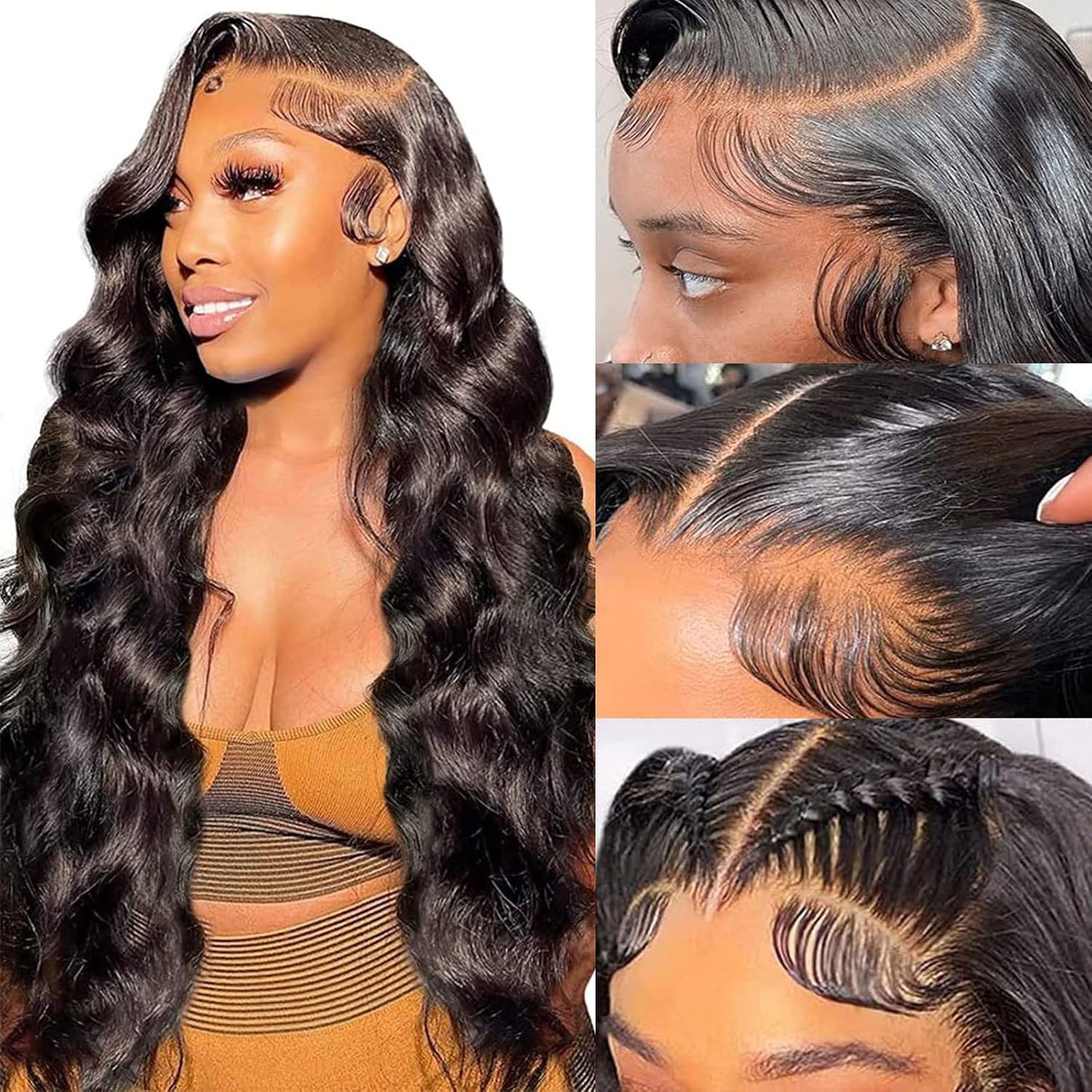 28 Inch Body Wave Lace Front Wigs for Women - Natural Look