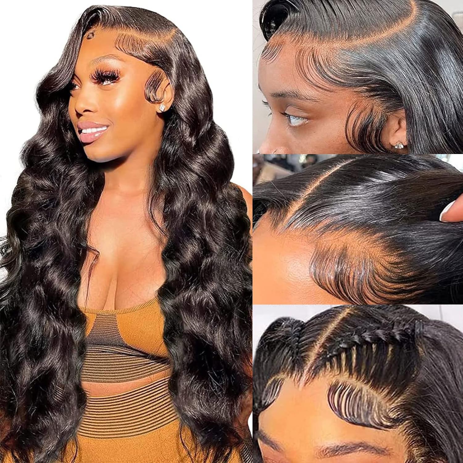 28 Inch Body Wave Lace Front Wigs for Women - Natural Look
