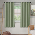 100% Blackout Curtains 63 in Long 2 Panels - Thermal, Sound Reducing