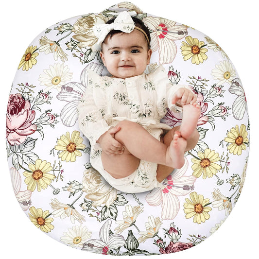 Soft Floral Infant Lounger Cover by HNHUAMING