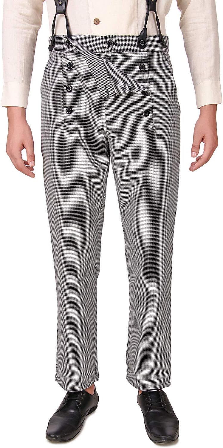 Steampunk Victorian Cosplay Costume Architect Men's Pants Trousers