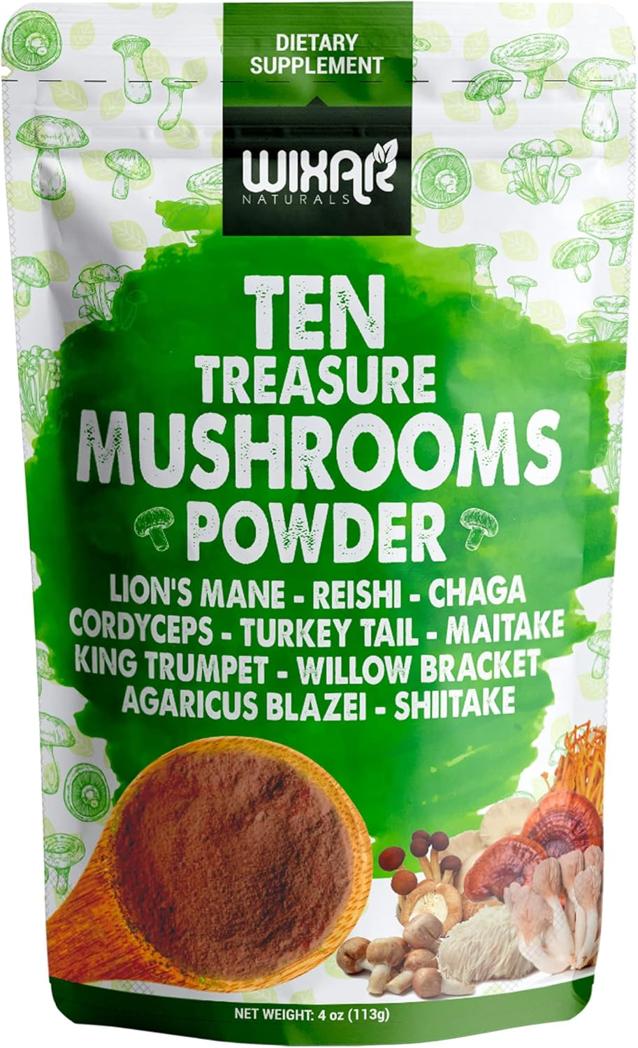 Wixar Mushroom Blend - Boost Your Coffee & Smoothies!