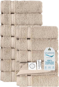 Premium Turkish Cotton Washcloths Set for Spa, Gym & Home