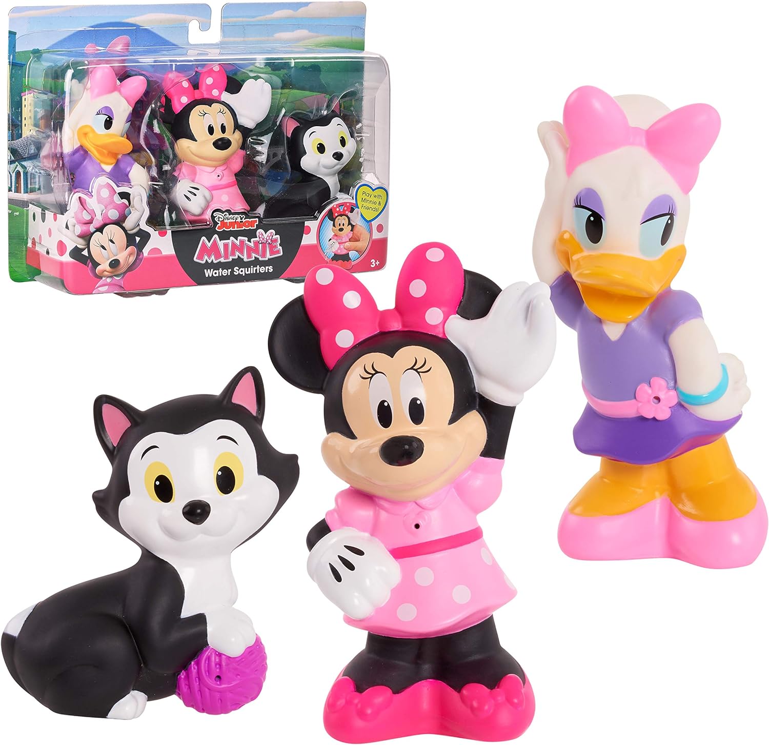 Minnie Mouse Bath Toy Trio for Kids 3+, Just Play