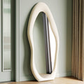 Honyee Full Length Mirror 63 in x 24 in - Irregular Wavy Flannel Frame