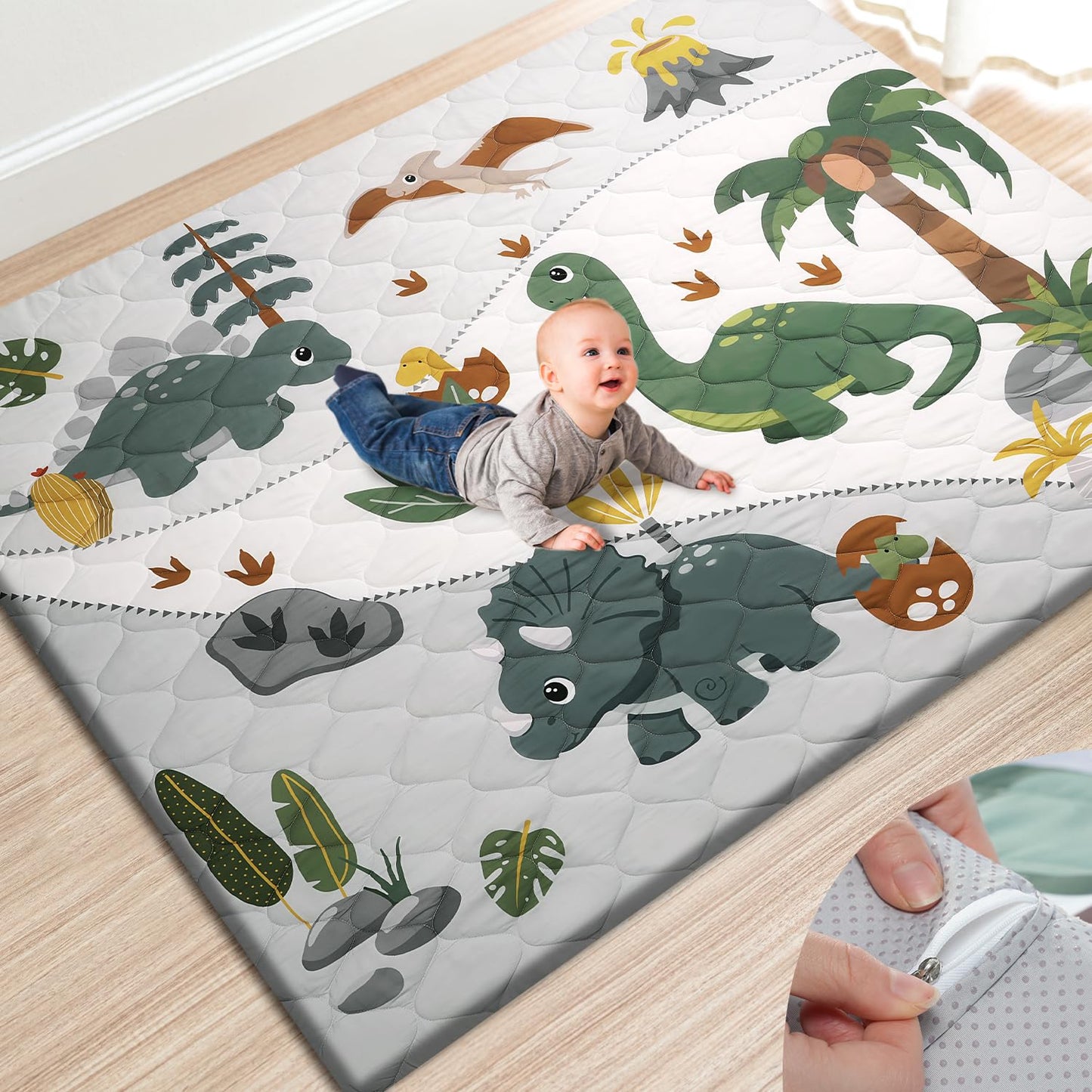 Premium Foam Baby Play Mat with Thick Padding for Safety
