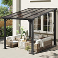 8x10 Wall Mounted Gazebo Pergola - Heavy Duty Outdoor Awnings