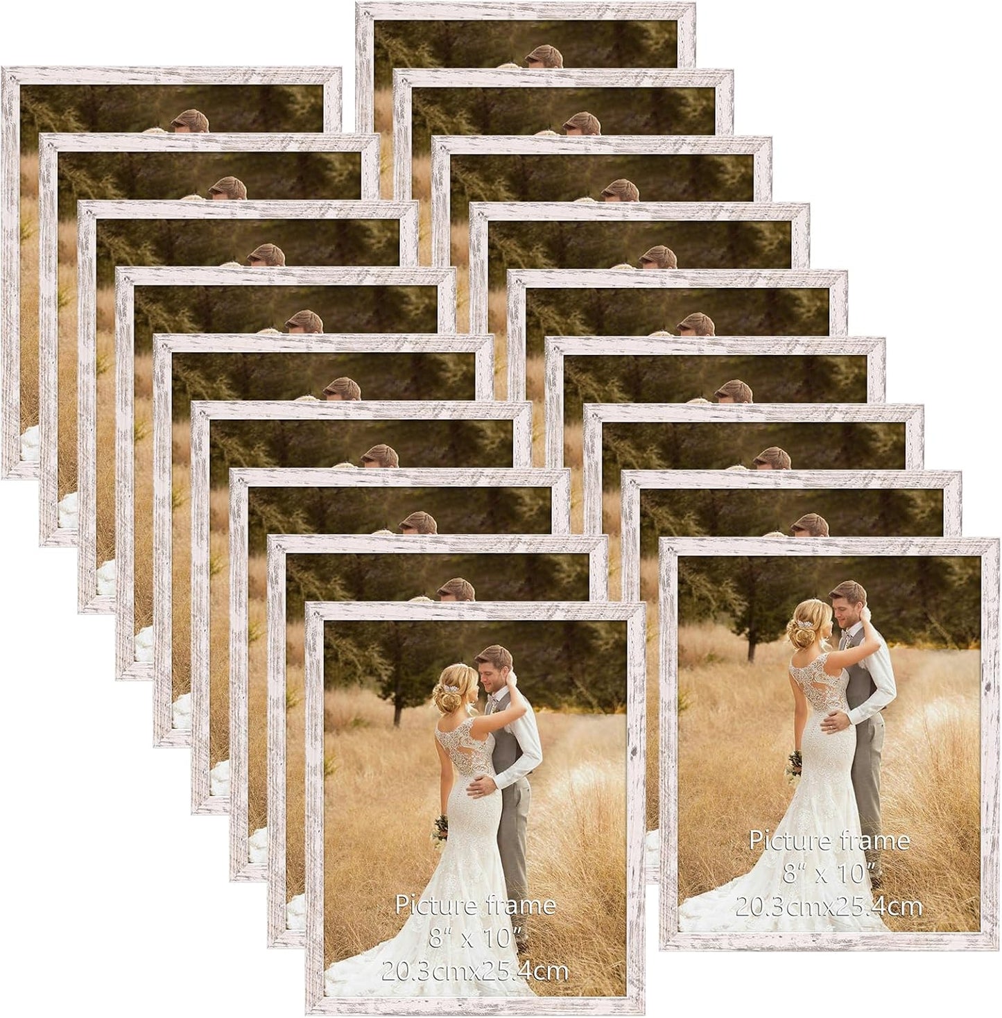 WIFTREY 8x10 Picture Frame Set of 18 for Home and Office