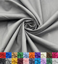 Cotton Polyester Broadcloth Fabric 60in Wide Silver - 15 Yard roll