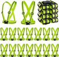 Hercicy 30 Pcs Reflective Vest High Visibility Safety Vests - Bright