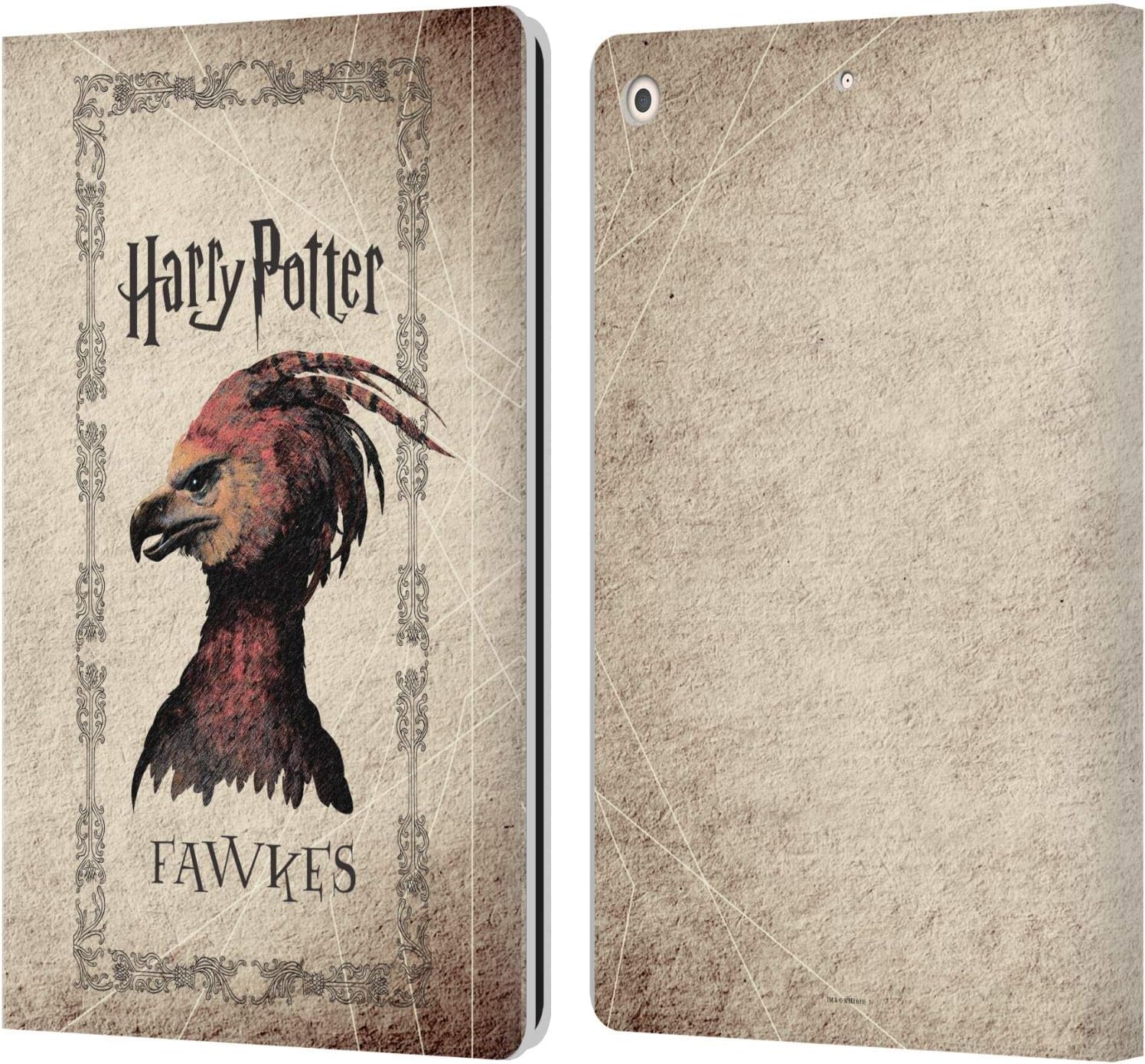 Harry Potter Fawkes Phoenix Leather Wallet Case for iPad 10.2