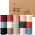 Chiffon Silk Ribbon 1.5 in x 75 yd - Handmade Frayed Edge Pack