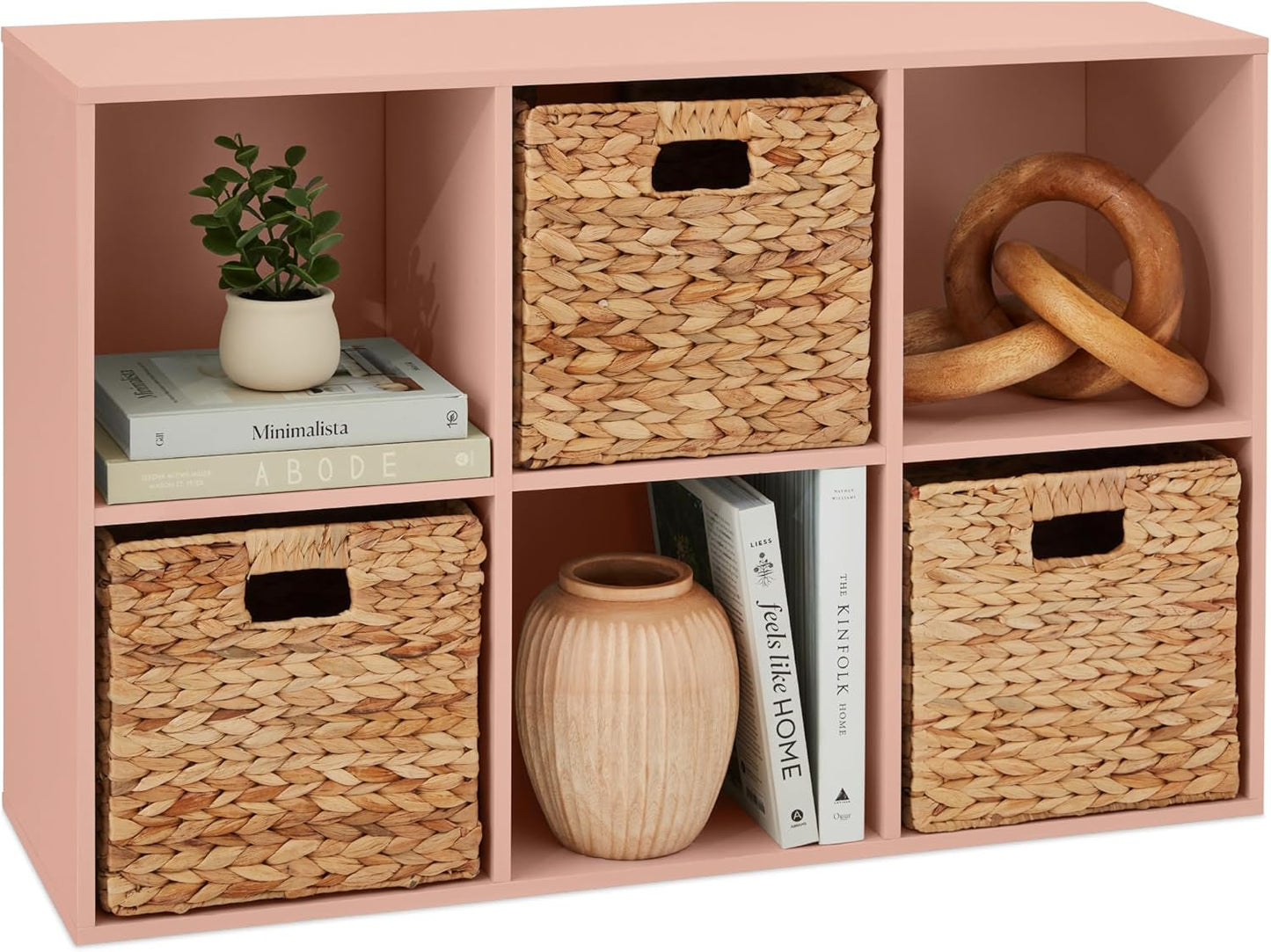 Kids Bookcase 6-Cube Storage Organizer for Toys and Books